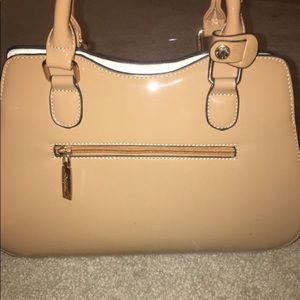 Cute Beige-White Handbag